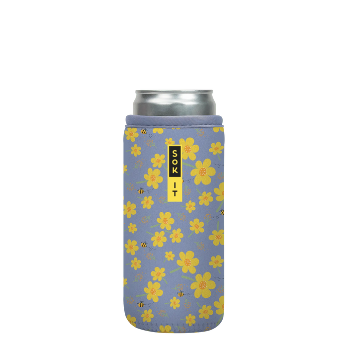Sok-It CanSok - Lavender Honey 12oz-Slim-Can 12.99 CanSok-SS Floral