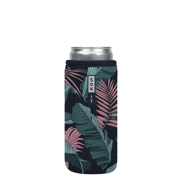 Sok-It CanSok - Midnight Tropics 12oz-Slim 7.13 CanSok-Tropical