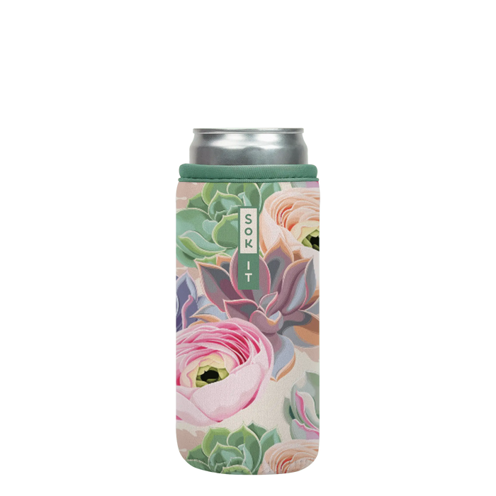 Sok-It CanSok - Pastel Splendor 12oz-Slim-Can 12.99 CanSok-SS Floral