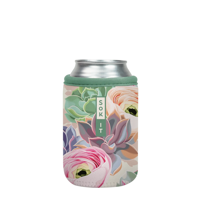 Sok-It CanSok - Pastel Splendor 12oz-Can 12.99 CanSok-SS Floral