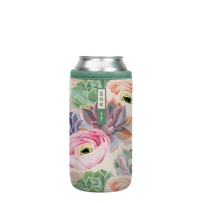 Sok-It CanSok - Pastel Splendor 16oz-Can 13.99 CanSok-SS Floral
