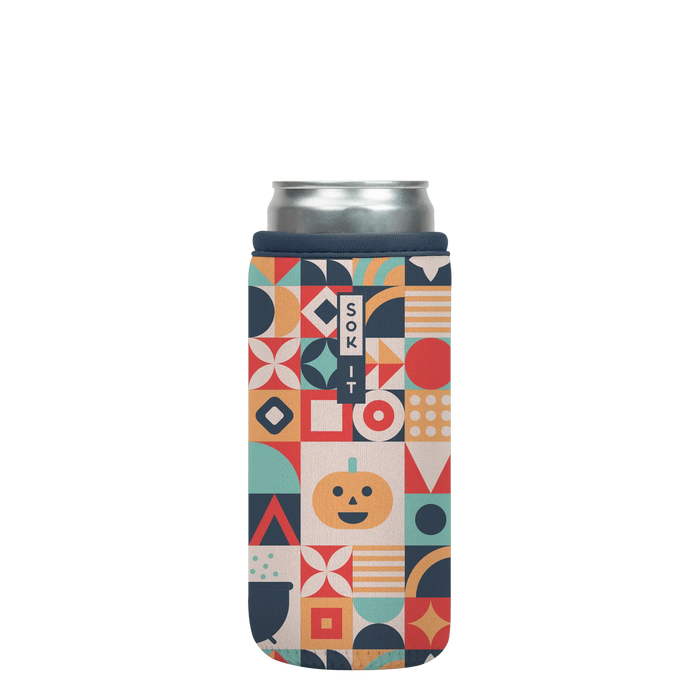 Sok-It CanSok - Patch Perfect 12oz-Slim-Can 8.43 CanSok-Fall Holiday