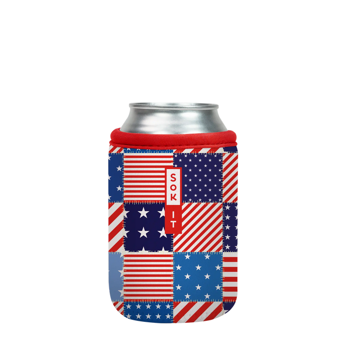 Sok-It CanSok - Patriotic Patchwork 12oz-Can 13.99 CanSok-Summer Holiday