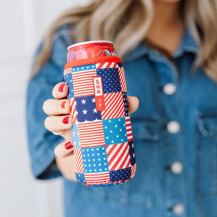 Sok-It CanSok - Patriotic Patchwork   CanSok-Summer Holiday