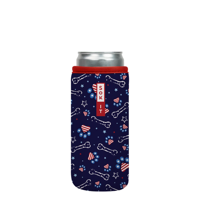 Sok-It CanSok - Patriotic Paws 12oz-Slim-Can 6.49 CanSok-Summer Holiday