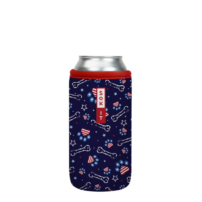 Sok-It CanSok - Patriotic Paws 16oz-Can 6.99 CanSok-Summer Holiday