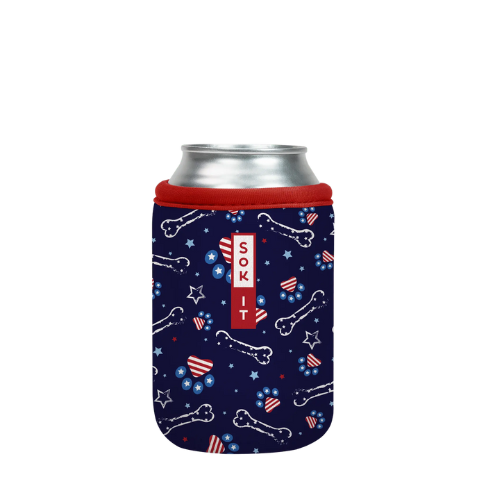 Sok-It CanSok - Patriotic Paws 12oz-Can 6.49 CanSok-Summer Holiday