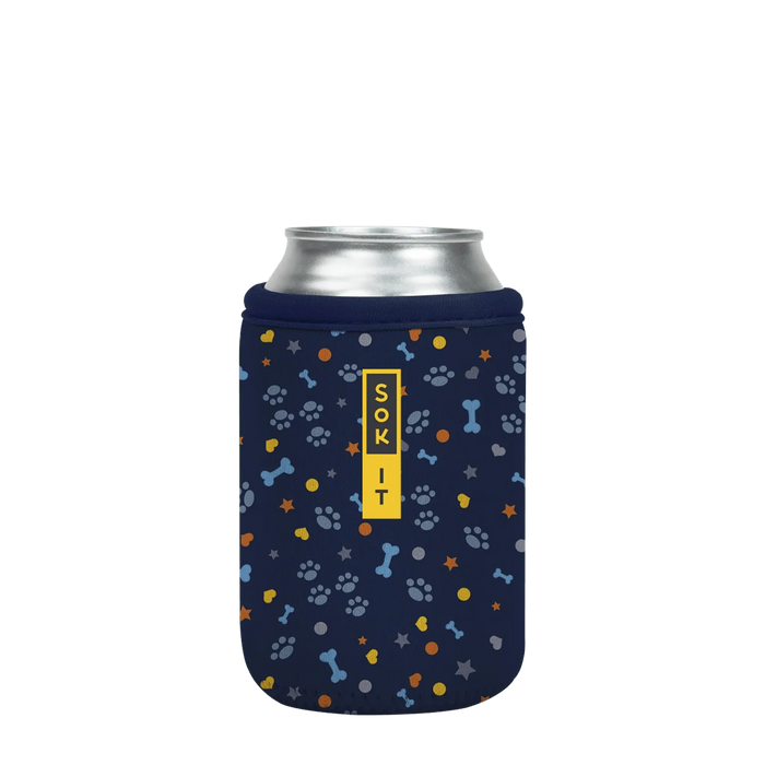 Sok-It CanSok - Paws & Bones 12oz-Can 12.99 CanSok-Animal Prints