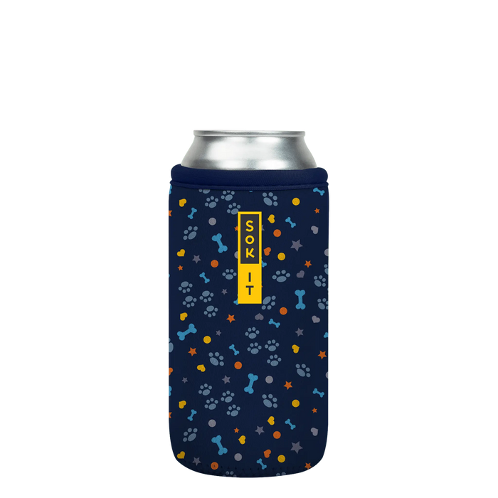 Sok-It CanSok - Paws & Bones 16oz-Can 13.99 CanSok-Animal Prints