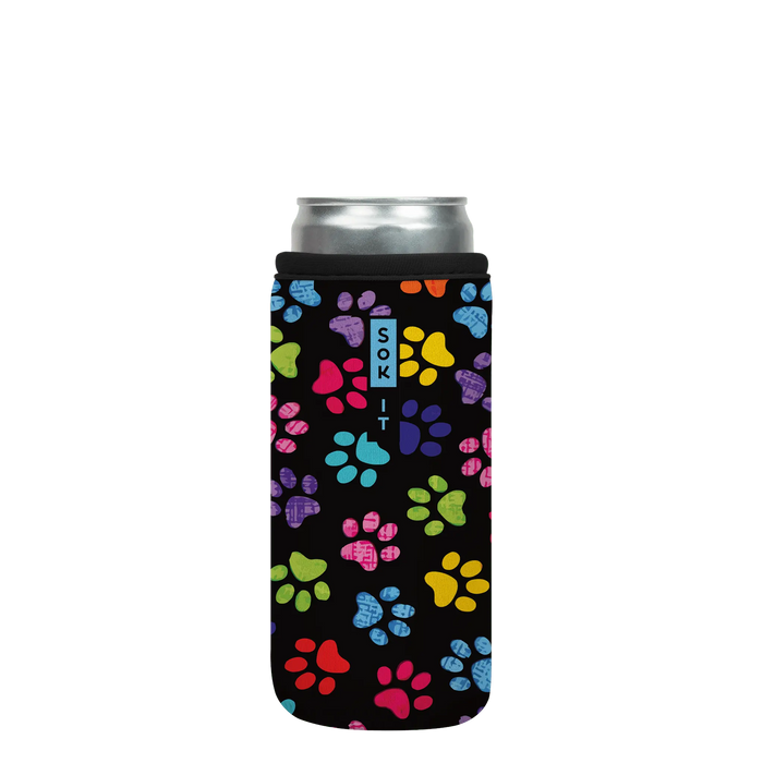 Sok-It CanSok - Pawsitive Vibes 12oz-Slim-Can 12.99 CanSok-Animals