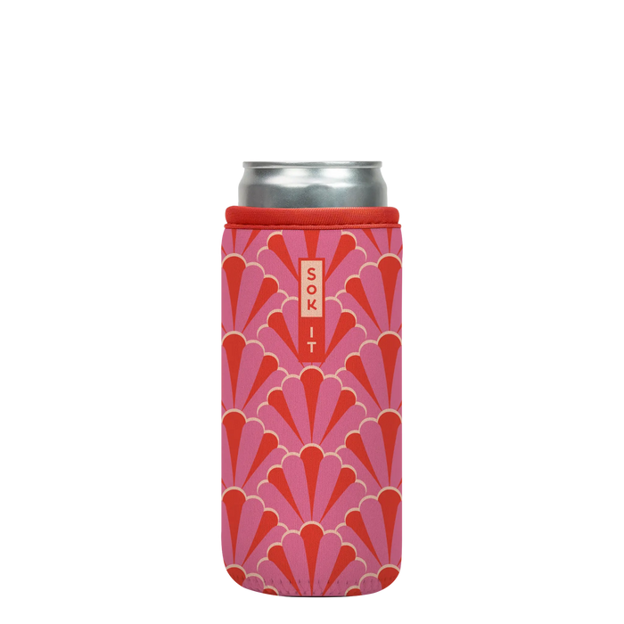 Sok-It CanSok - Pink Gatsby 12oz Slim Can 13.99 CanSok-Evergreen