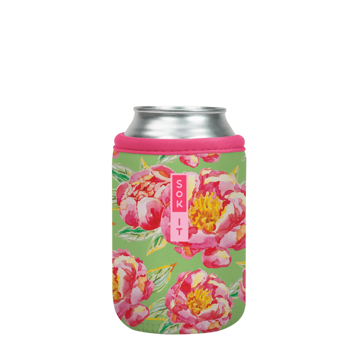 Sok-It CanSok - Pink Peonies 12oz-Can 8.43 CanSok-SS Floral