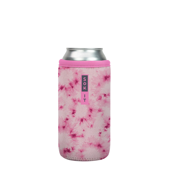 Sok-It CanSok - Pink Splash Tie Dye 16oz Can 8.98 CanSok-Evergreen