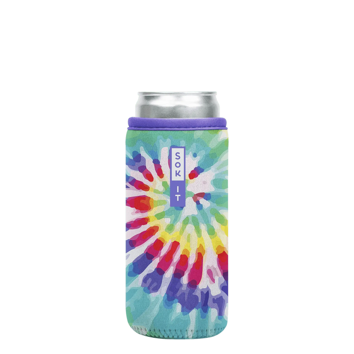 Sok-It CanSok - Rainbow Tie Dye 12oz-Slim 7.13 CanSok-TieDye
