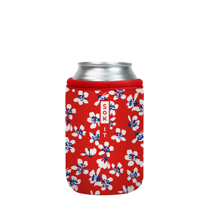 Sok-It CanSok - Red White and Bloom 12oz-Can 9.08 CanSok-Summer Holiday