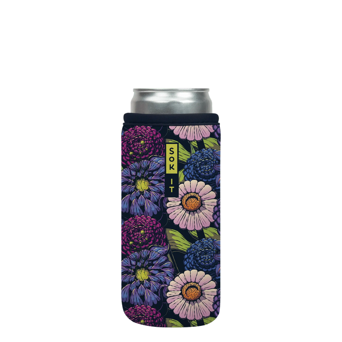 Sok-It CanSok - Secret Garden 12oz-Slim-Can 12.99 CanSok-FW Floral