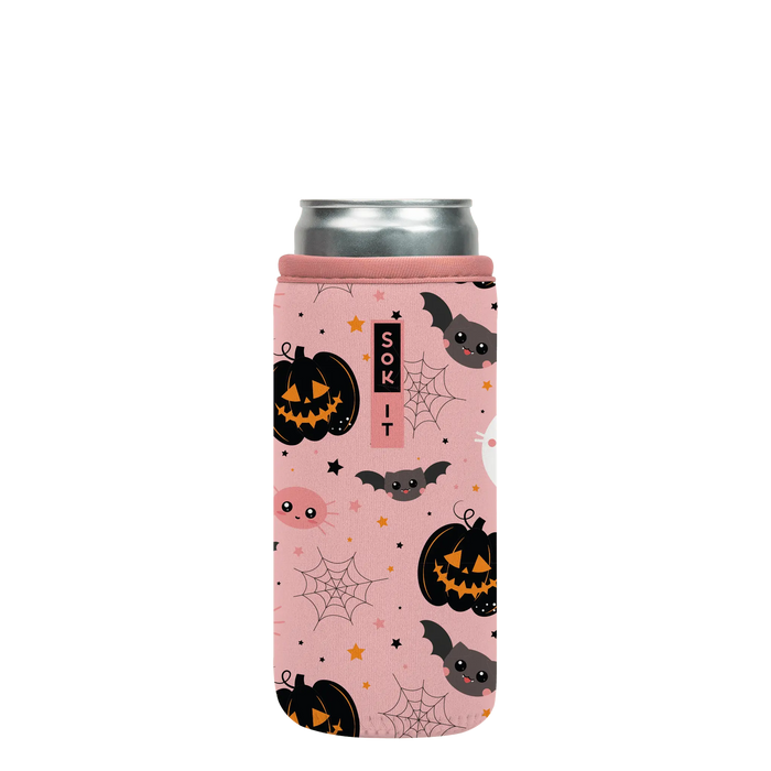 Sok-It CanSok - Spooky in Pink 12oz-Slim-Can 12.99 CanSok-Fall Holiday