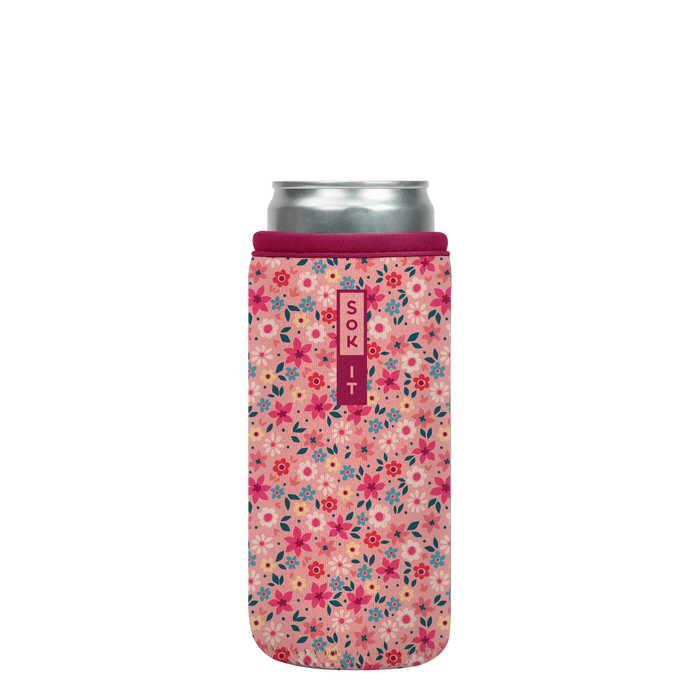 Sok-It CanSok - Spring Bouquet 12oz-Slim-Can 12.99 CanSok-SS Floral
