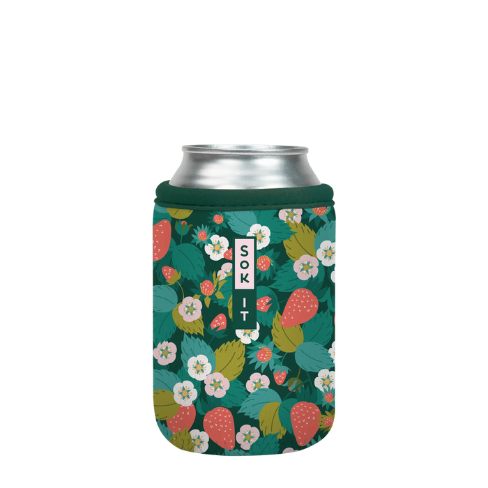 Sok-It CanSok - Strawberry Fields 12oz-Can 10.38 CanSok-SS Floral