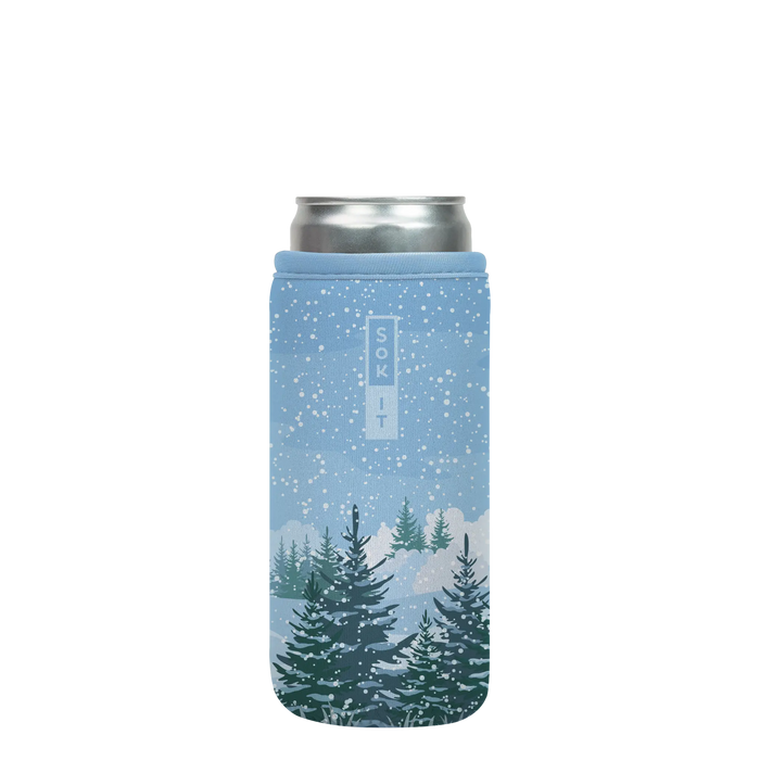 Sok-It CanSok - Winter Wonderland 12oz-Slim-Can 10.38 CanSok-Winter Holiday