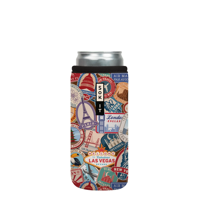 Sok-It CanSok - World Traveler 12oz-Slim-Can 12.99 CanSok-Nostalgic