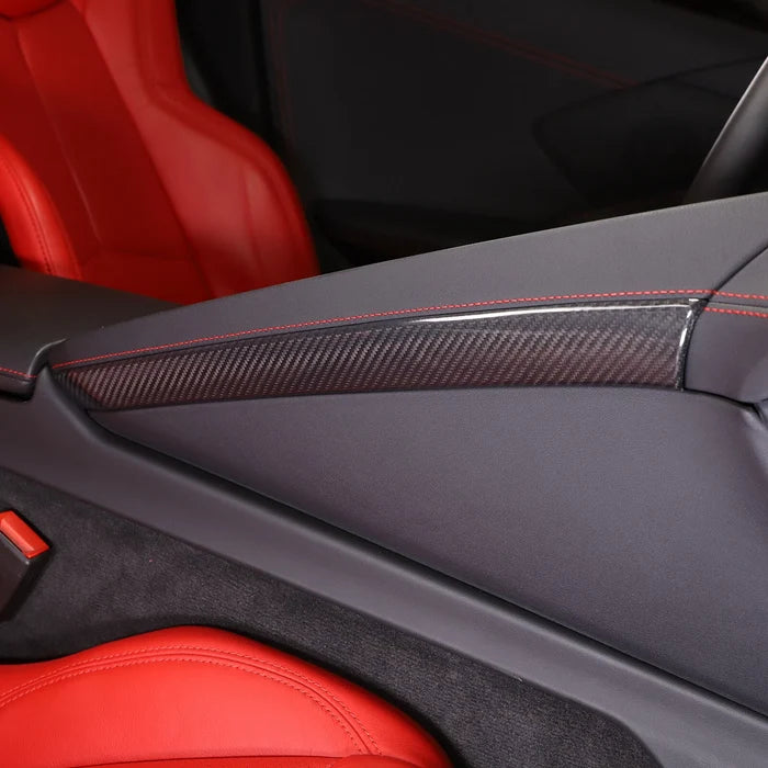 Carbon Fiber Center Bottom Passenger Side Cover Trim - Corvette C8
