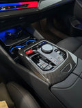 Carbon Fiber Center Console Gear Panel Trim - BMW 5 Series G60 540i i5 M60 2024+