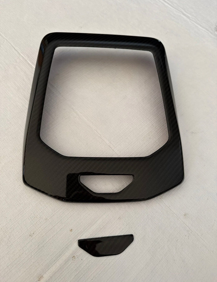 Carbon Fiber Center Console Gear Panel Trim - BMW 5 Series G60 540i i5 M60 2024+