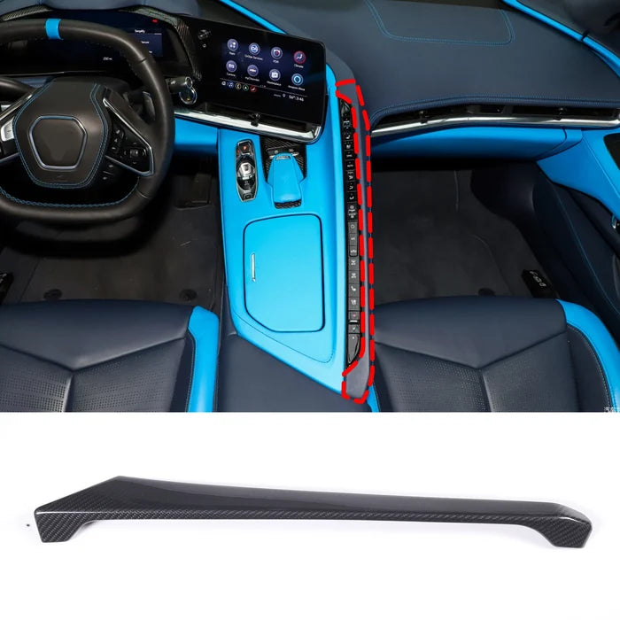 Carbon Fiber Center Top Passenger Side Cover Trim - Corvette C8