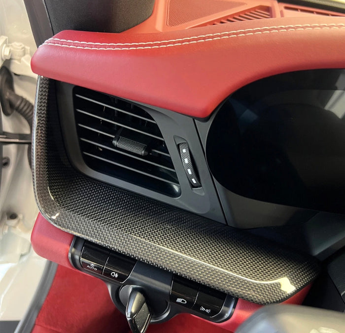 Carbon Fiber Driver Dash Board Trim Cover - Porsche 911 992 Carrera RS 4S GTS 2020+
