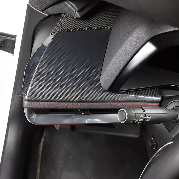 Carbon Fiber Driver's Seat Center Console Panel Trim - Corvette C8