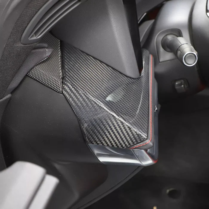 Carbon Fiber Driver's Seat Center Console Panel Trim - Corvette C8