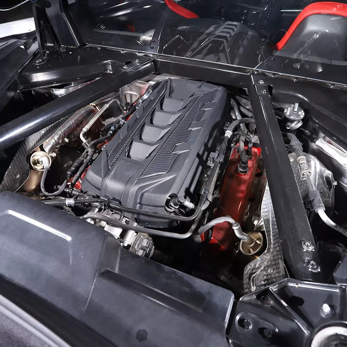 Carbon Fiber Engine Cover Side Trim - Corvette C8