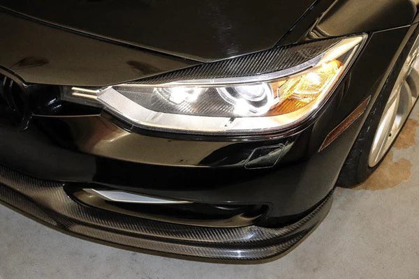Carbon Fiber Eyelid Headlight Trim - BMW F30 3 Series