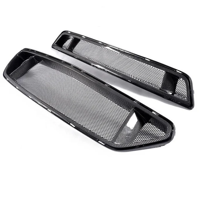Carbon Fiber Front Grilles Trim - Ford Mustang 2015-17