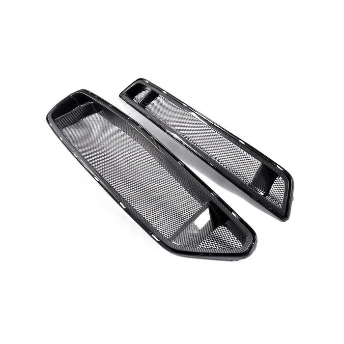 Carbon Fiber Front Grilles Trim - Ford Mustang 2015-17