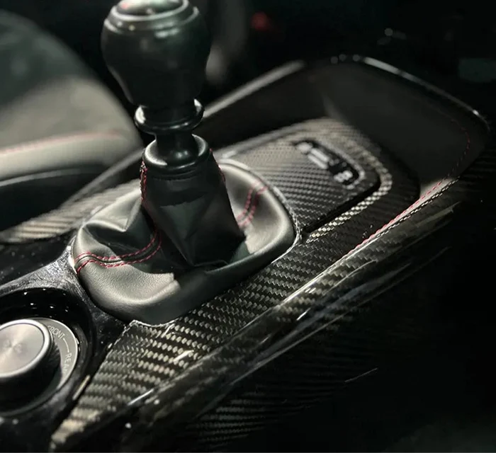 Carbon Fiber Gear Shift Cover Trim - Toyota GR Corolla 2023+
