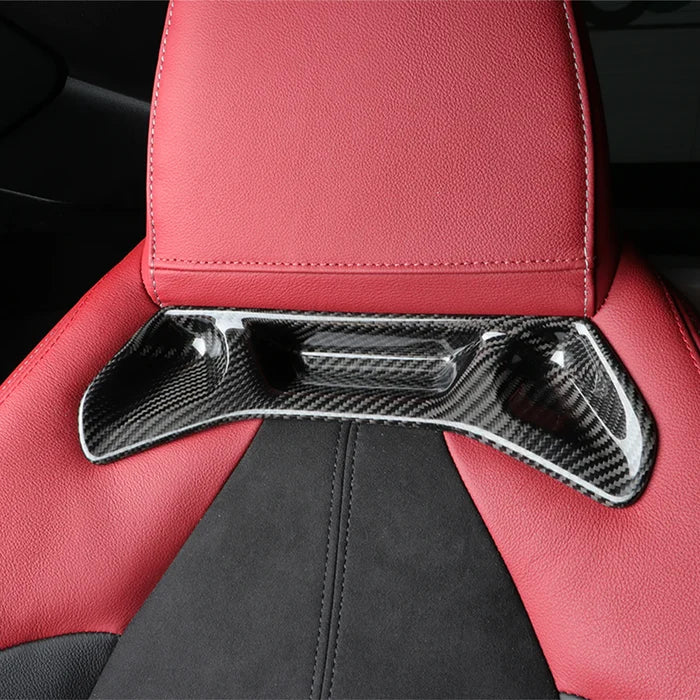 Carbon Fiber HeadRest Seat Trim For Toyota Supra A90 Mk5 2019+