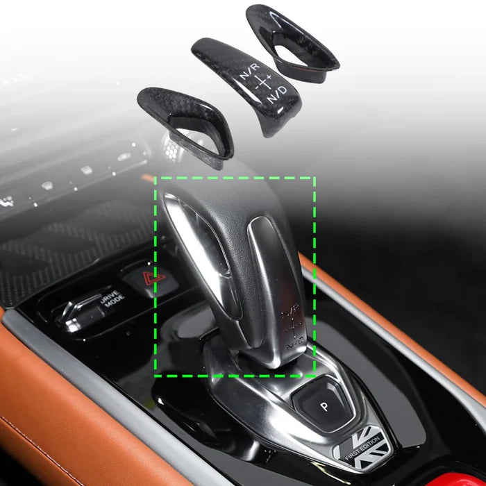 Carbon Fiber Inner Gear Shift Knob Cover Trim (3pcs) -  Lotus Emira 2021-24