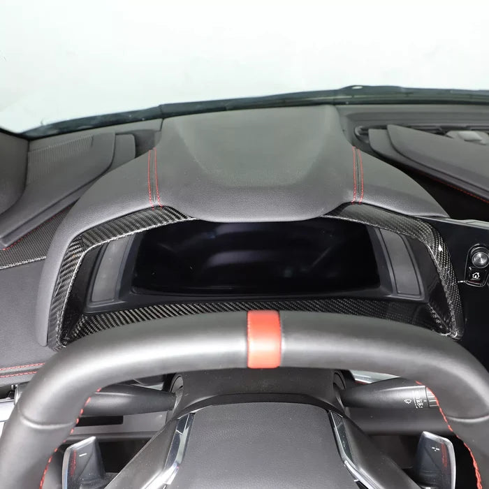 Carbon Fiber Instrument Gauge Cluster Cover - Corvette C8 Z51 Z06