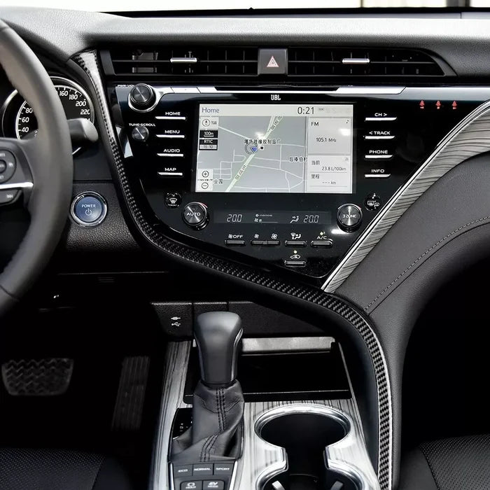 Carbon Fiber Interior Center Console Trim Strip - Toyota Camry