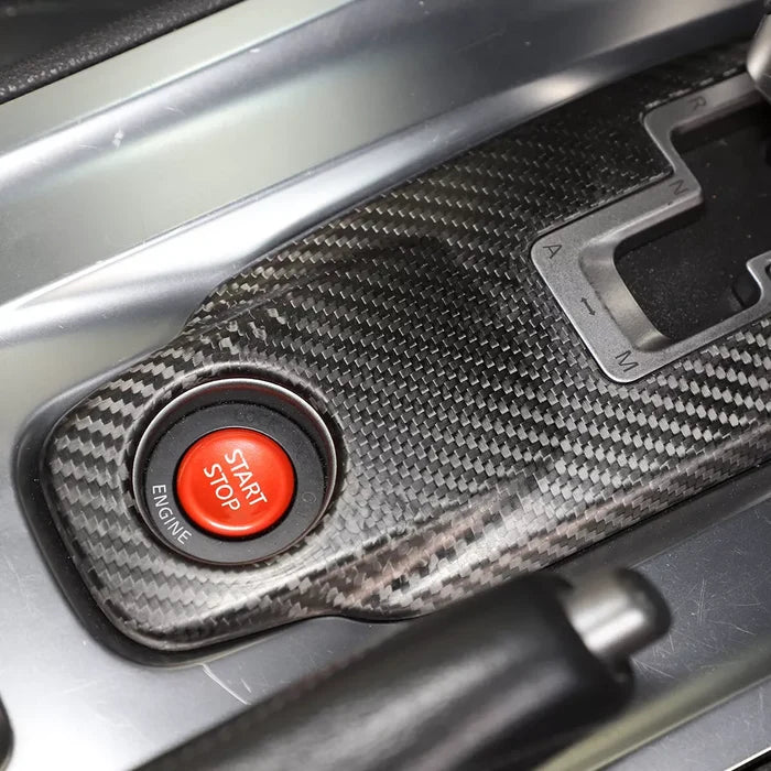 Carbon Fiber interior Central Control Gear Shift Panel Trim - Nissan GTR R35