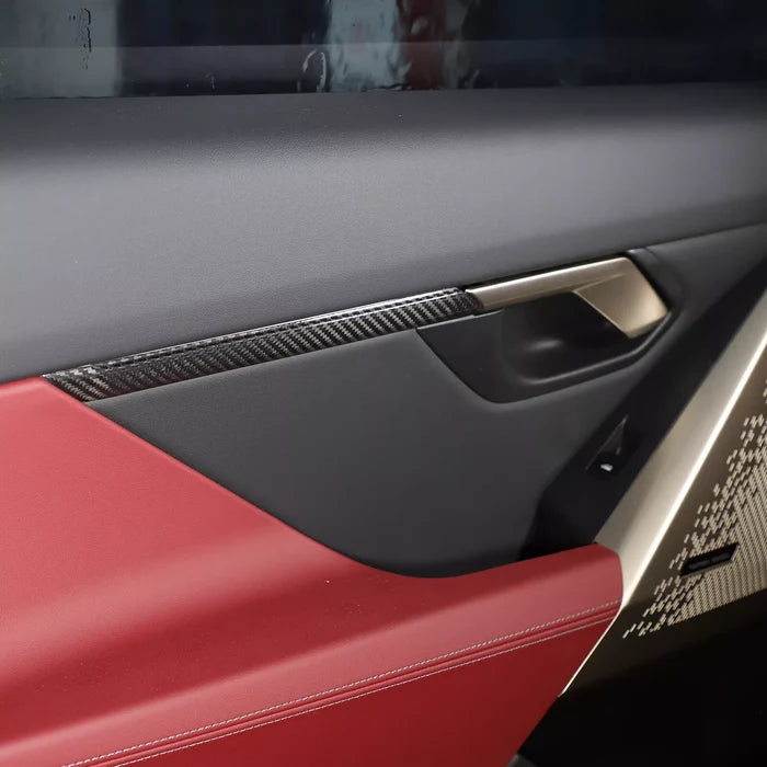 Carbon Fiber Interior Door Panel Trim Cover Set - BMW 5 Series G60