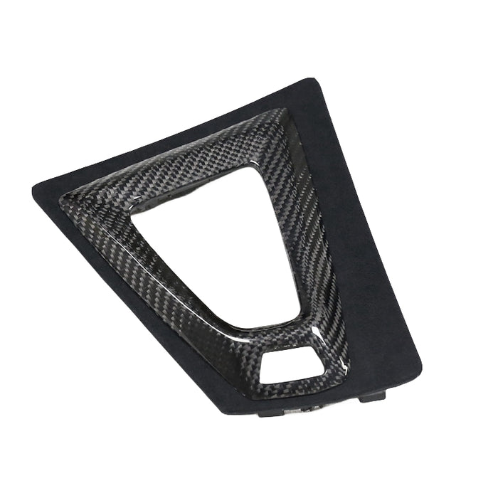 Carbon Fiber Interior Gear Shift Knob Head Console Panel Handbrake Replacement Cover Kit -  BMW M3 M4 F80 F82