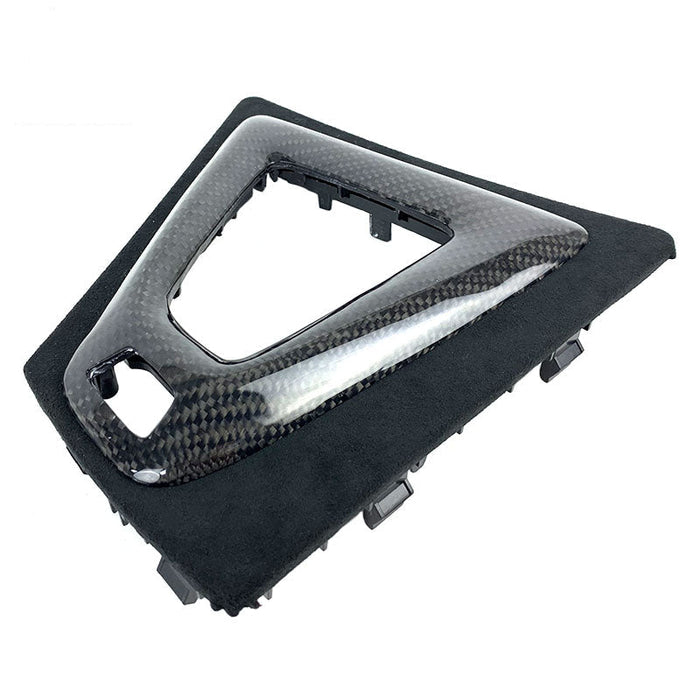 Carbon Fiber Interior Gear Shift Knob Head Console Panel Handbrake Replacement Cover Kit -  BMW M3 M4 F80 F82