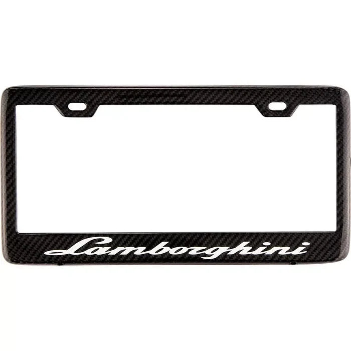 Carbon Fiber License Plate Frame - Lamborghini