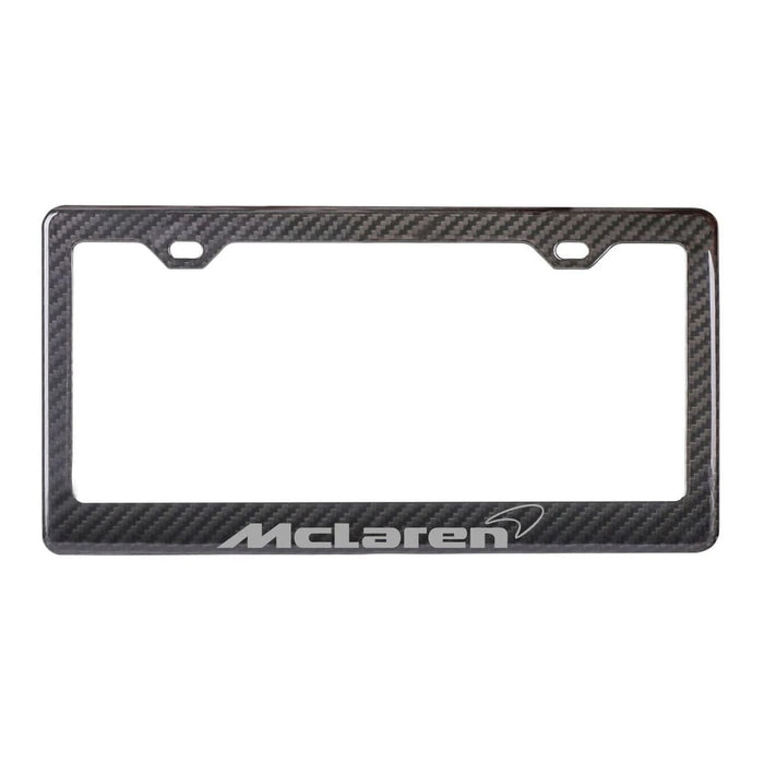 Carbon Fiber License Plate Frame - McLaren