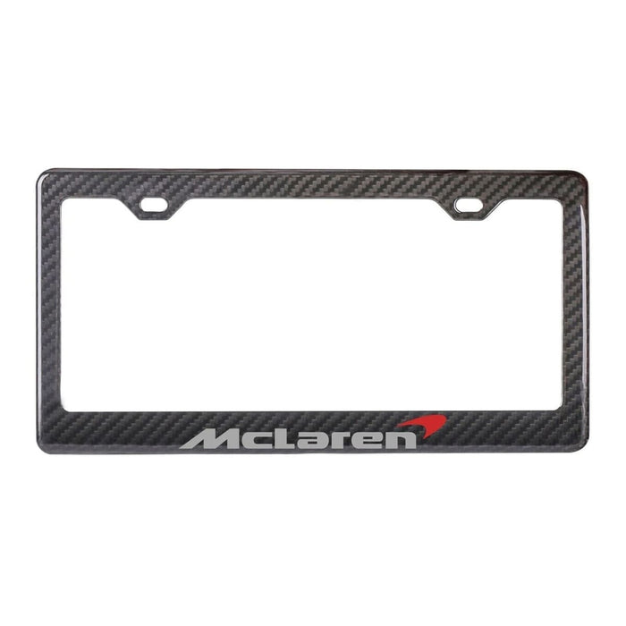 Carbon Fiber License Plate Frame - McLaren