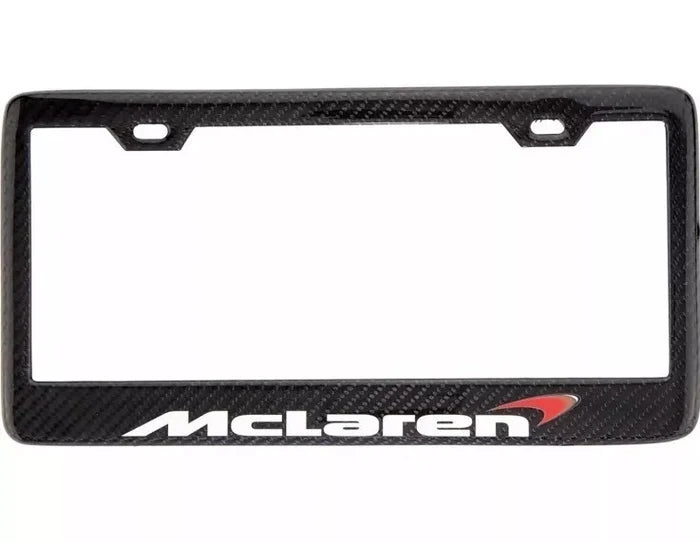 Carbon Fiber License Plate Frame - McLaren