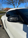 Carbon Fiber M-Style Mirror Cap Set for A90/A91
